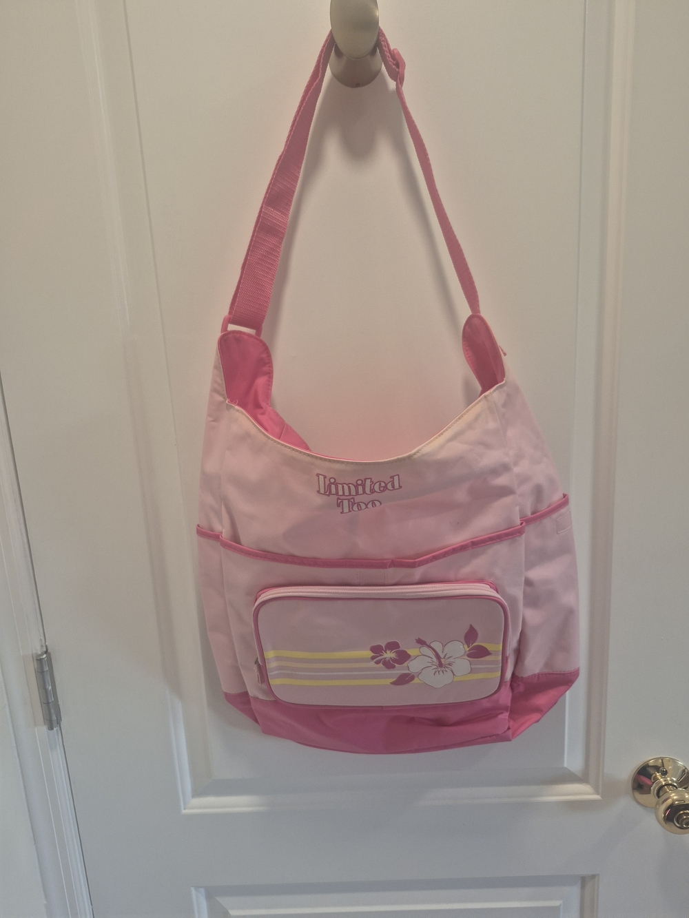 Pink Floral Shoulder Bag - Limited Too